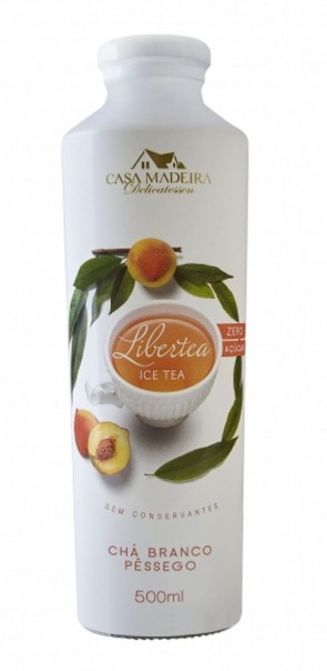 Chá Branco Pessego Zero Açucar Casa Madeira 500ml