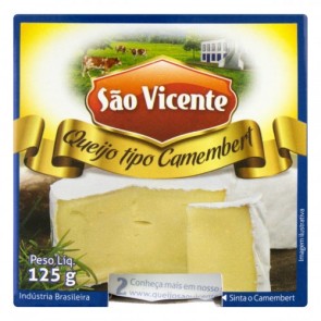 Queijo Tipo Camembert São Vicente 125g
