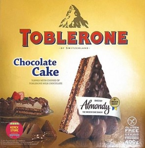 Almondy TOBLERONE Chocolate Cake - 400g 
