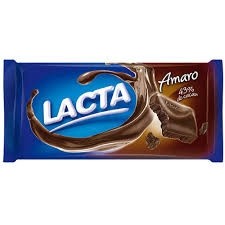 Barra de Chocolate Lacta Amaro 40% de Cacau 90g