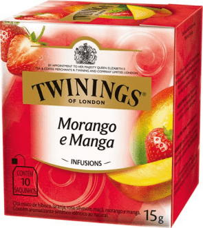 Chá Morango e Manga Twinings C/ 10 Saquinhos