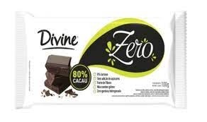 Chocolate 80%Cacau Zero Açucar - Divine 100g