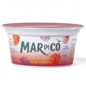 Creme de Coco Mardicô com Frutas Vermelhas Sem Lactose 135g