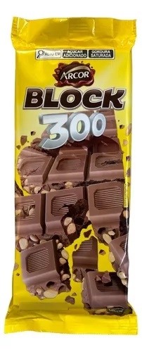 Chocolate ARCOR Block Amendoim 300g