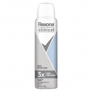 Desodorante Aerosol Rexona Clinical Sem Perfume Masculino 150ml