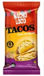 Tacos Carne/queijo Nacho Loco Mini 300g 