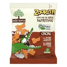 Biscoito Zooreta Cacau Integral Orgânico 80g