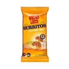Tacos Burritos carne/feijão e queijo  Nacho Loco 400g 
