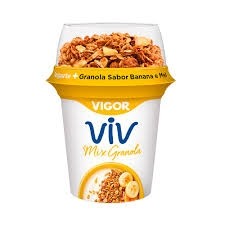 Iogurte Vigor Viv Banana e Mel C/Granola 140g