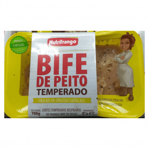 Bife de Peito de Frango  Temperado Nutrifrango 700g