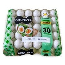 Ovos Brancos EXTRA Naturovos com 30 unidades