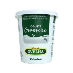 Iogurte Cremoso Natural Casa da Ovelha 0% Lactose 500g