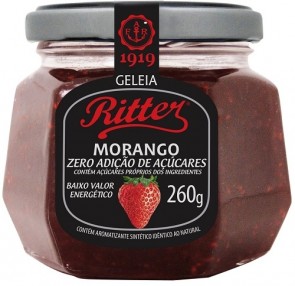 Geleia Morango Zero Açúcar Ritter 260g