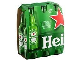 Cerveja Heineken 330ml - Pack de 6 garrafas (gelada em casa)
