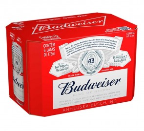 Cerveja Budweiser pack de 6 com 473ml
