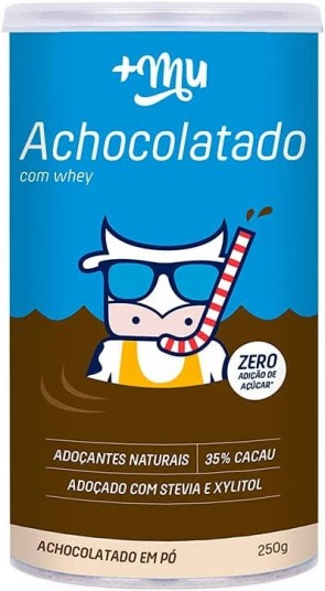Achocolatado Pó +Mu Whey Ad Stevia 250g