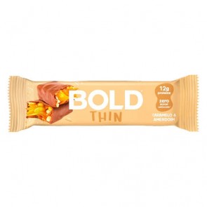 Barra Proteína Bold Thin Caramelo e Amendoim 40g