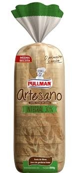 Pão Artesano Integral Pullman 500g