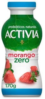 Iogurte de Morango Zero Activia Danone 170g