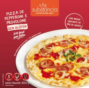 Pizza Substância Pepperoni e Provolone Sem Glúten 300gr