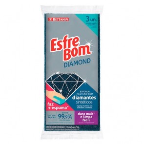 Esponja Diamond Esfrebom C/3