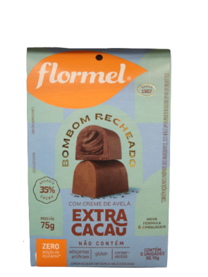 Bombom Flormel Extra Cacau Zero Açúcar 75gr