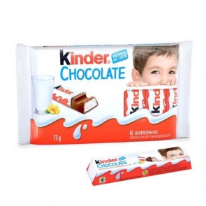 Kinder Chocolate C/6 Barrinhas 75g