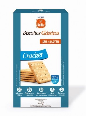 Biscoito Cracker Belfar S/Glúten 104g