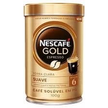 Café Nescafé Solúvel Gold/Lata Intensidade 6 100g
