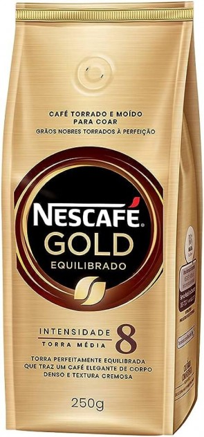 Café Torrado e Moída Gold Nescafé Intensidade 8 Equilibrado 250g