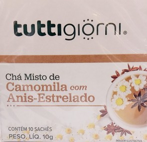 Chá Camomila com anis-estrelado Tuttigiorni 10 sachês