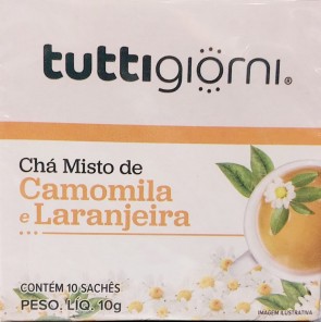 Chá camomila e laranjeira Tuttigiorni 10 sachês
