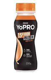Iogurte Danone Yopro 15g High Protein Doce de Leite Zero Lactose 250g