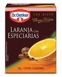 Chá Dr Oetker Laranja e Especiarias 15 Saquinhos
