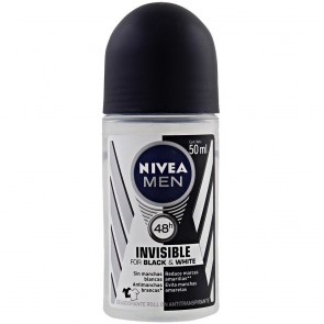 Desodorante Roll On Clear Black & White Men Nivea 50ml