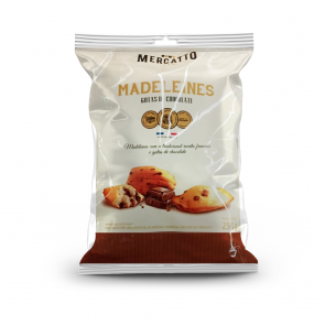 Madeleines C/ Gotas de Chocolate Mercatto 250g