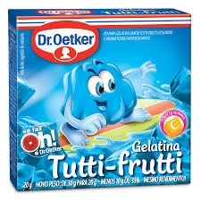 Pó para Gelatina Dr Oetker Sabor Tutti-Fruitt 20g