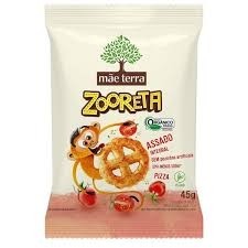 Salgadinho Integral Orgânico Pizza Zooreta  Mãe Terra 45g