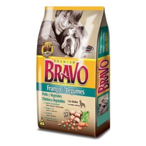 Ração Para Cães Adultos Bravo Sabor Frango e Legumes 1kg