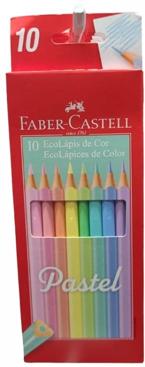Lápis de Cor Faber Castell Pastel c/ 10 unid