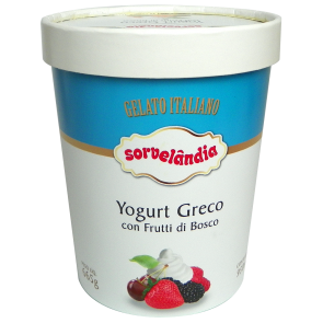 Gelado Sorvelandia Yogurt Grego com Frutti di Bosco 950ml